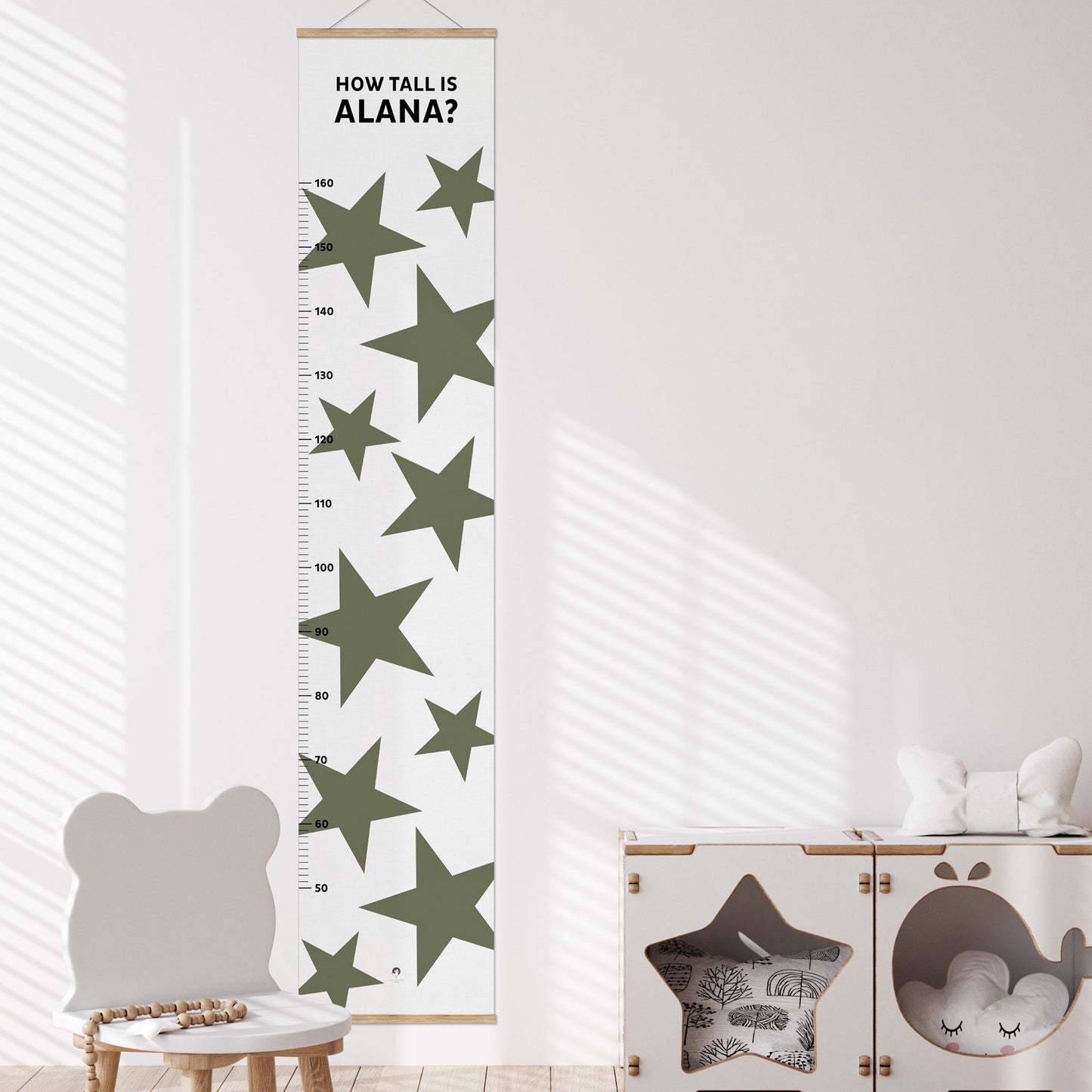 BIG STARS PERSONALISED HEIGHT CHART