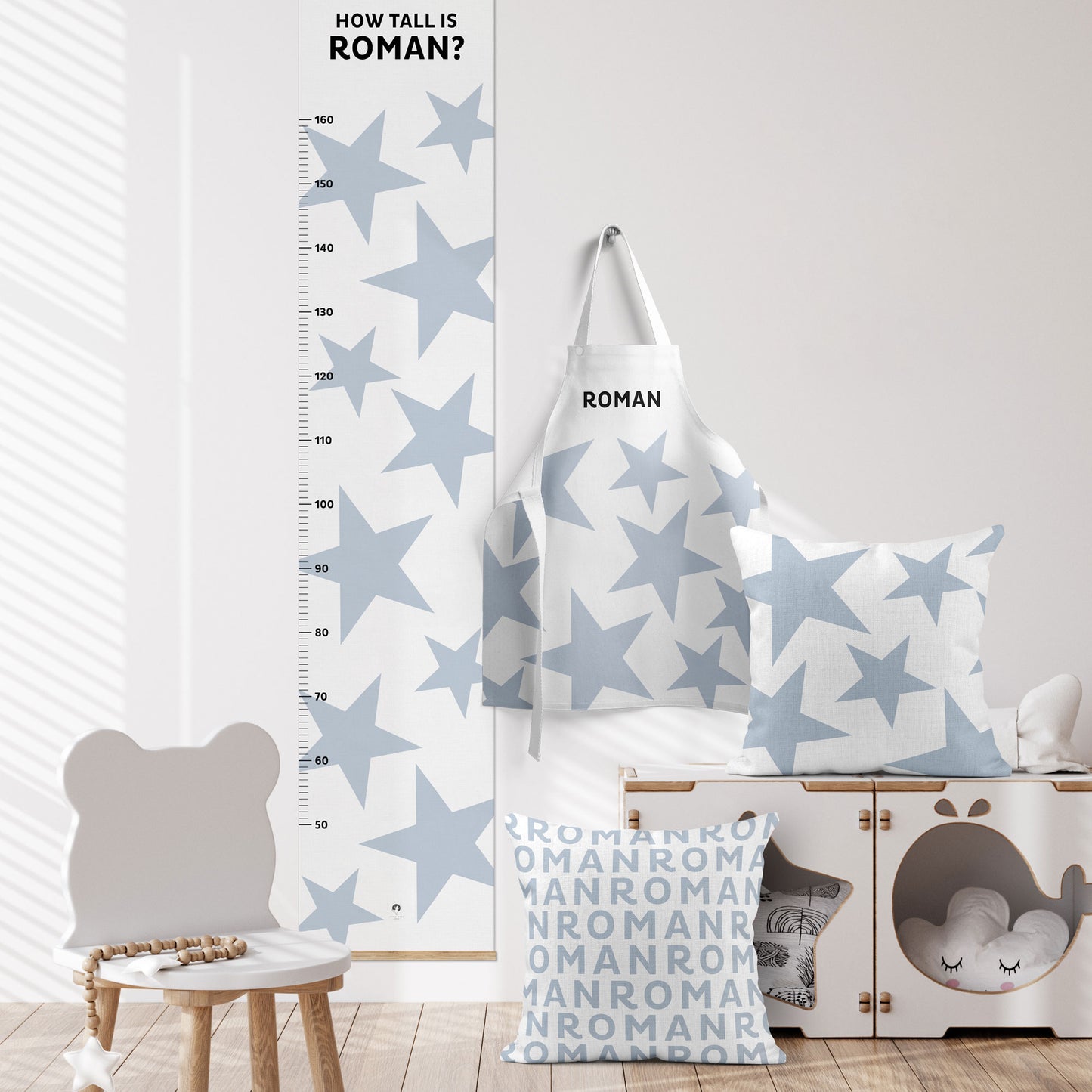 BIG STARS PERSONALISED HEIGHT CHART