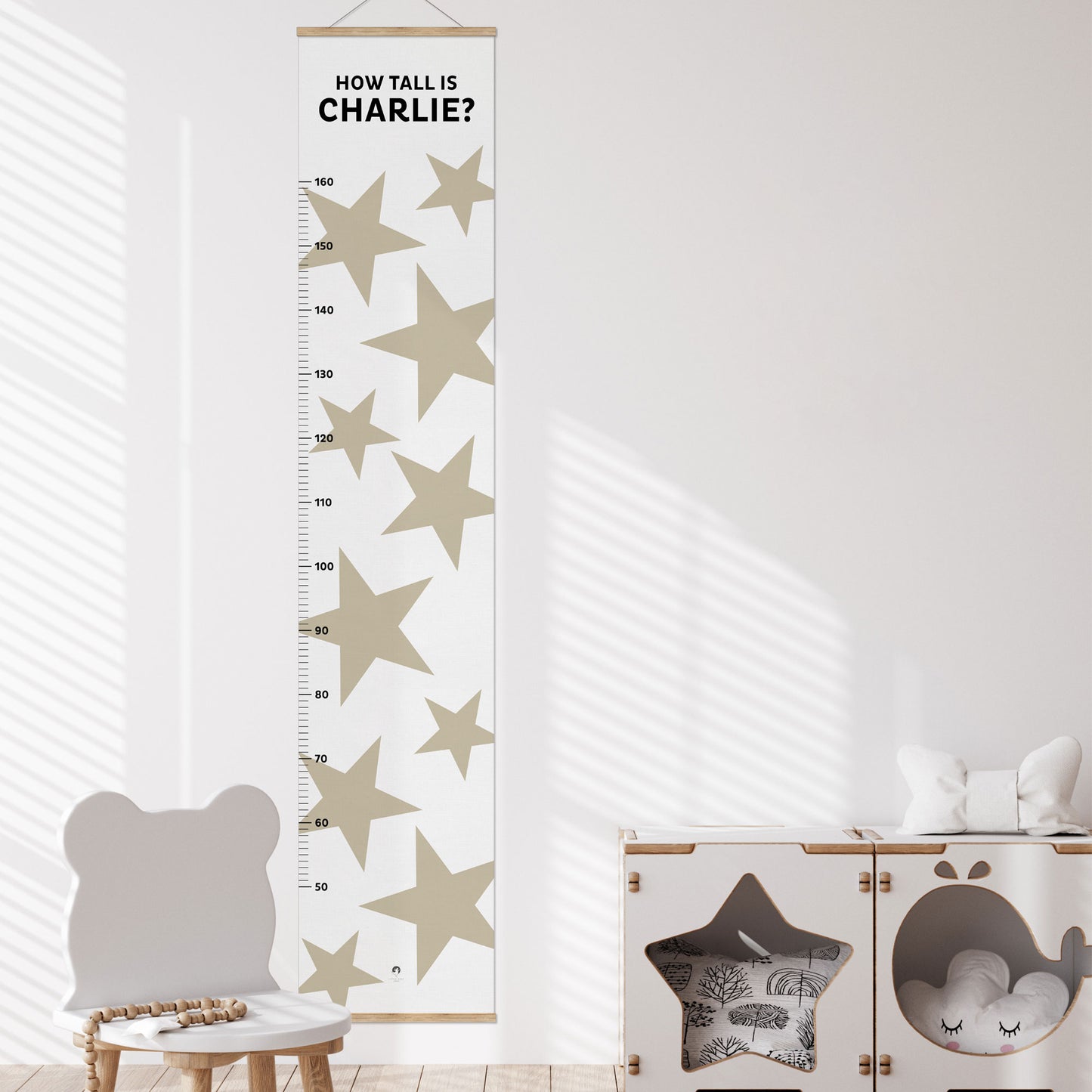 BIG STARS PERSONALISED HEIGHT CHART