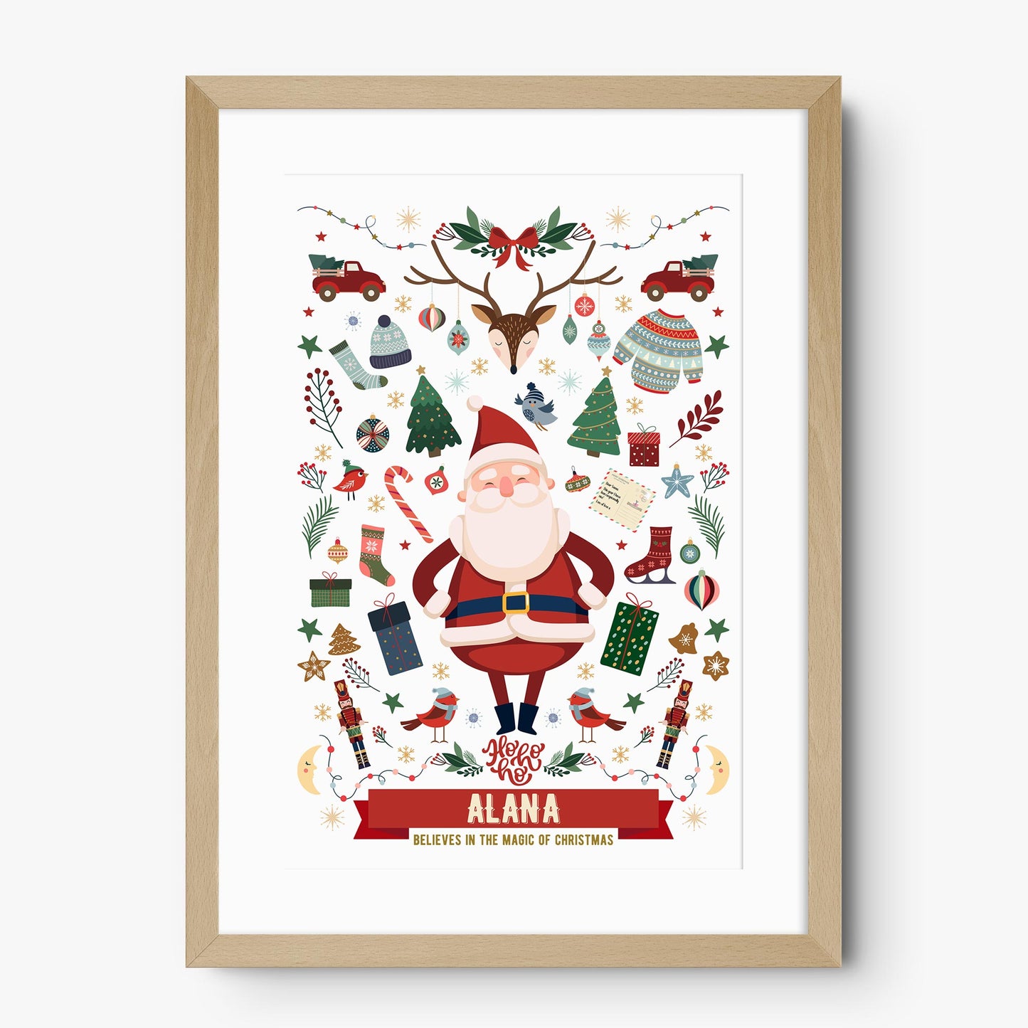 CHRISTMAS FUN PERSONALISED ART PRINT