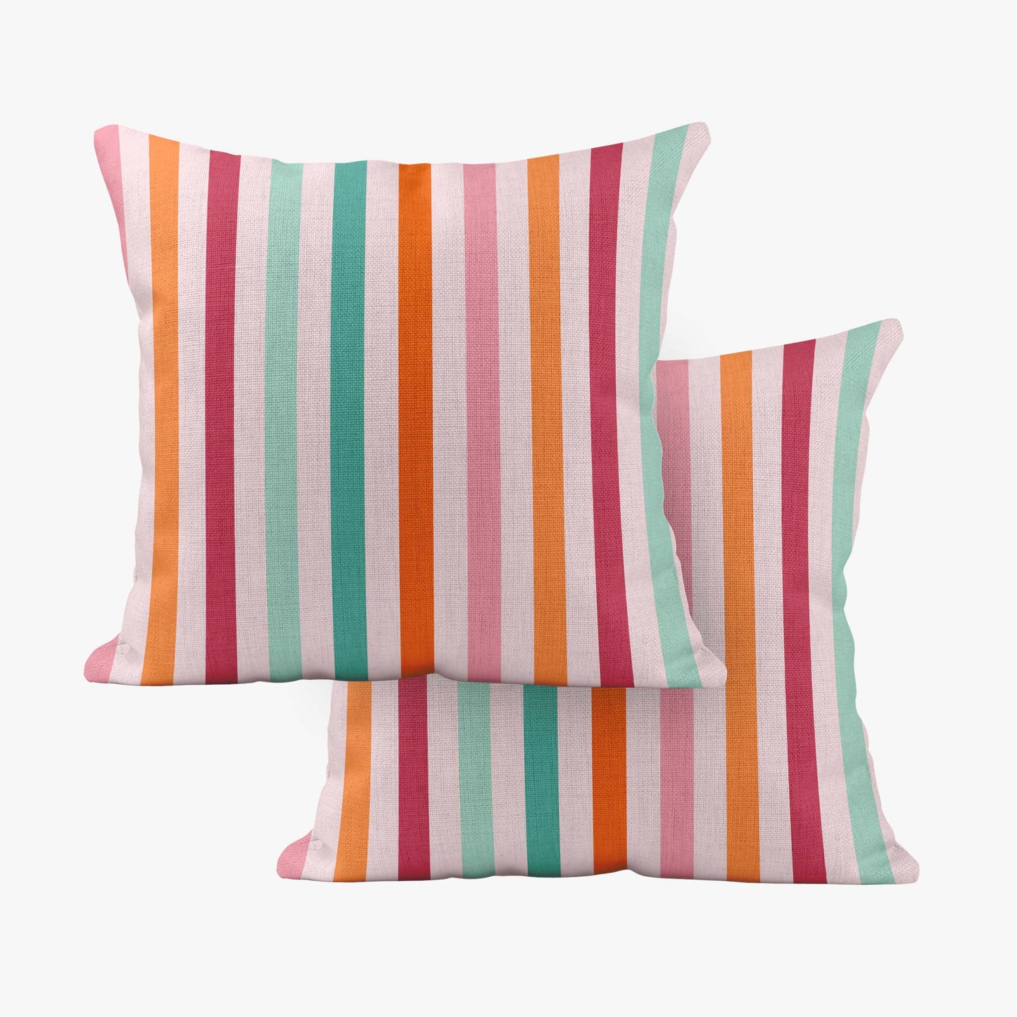 FLOWER POWER COORDINATING STRIPE SCATTER CUSHION