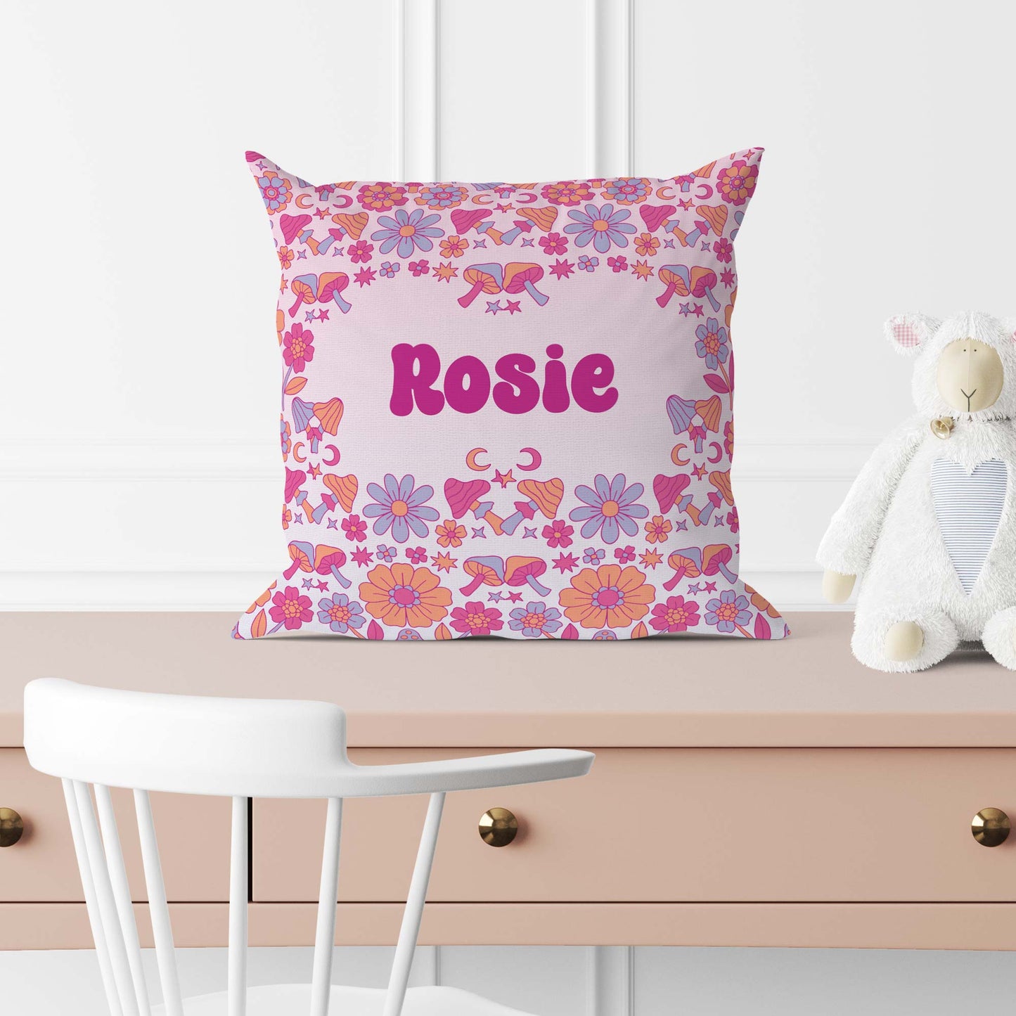 GROOVY GIRL PERSONALISED SCATTER CUSHION