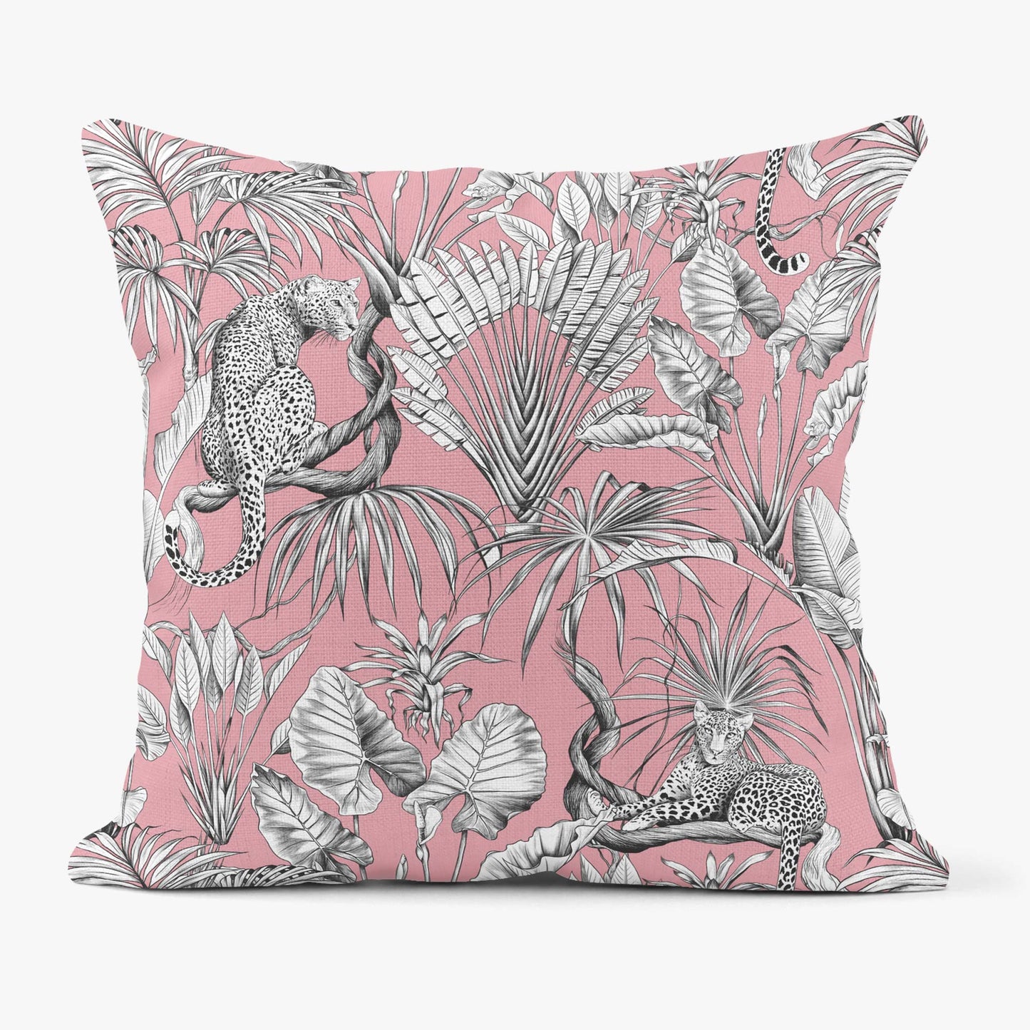 JUNGLE LEOPARD PINK SCATTER CUSHION