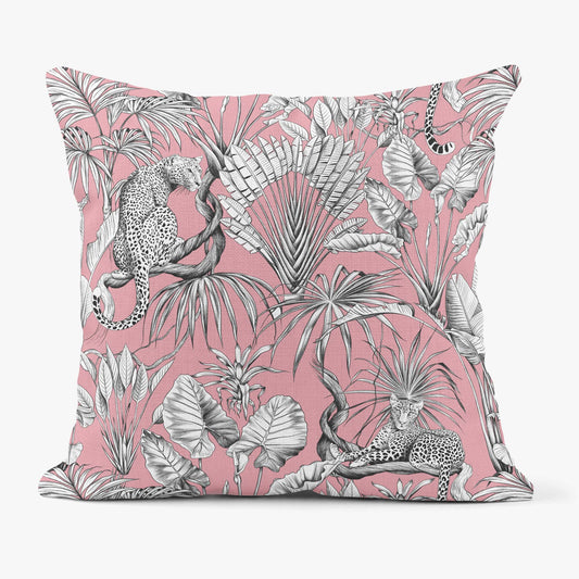 JUNGLE LEOPARD PINK SCATTER CUSHION