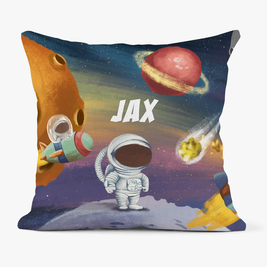 KIDS IN SPACE PERSONALISED SCATTER CUSHION