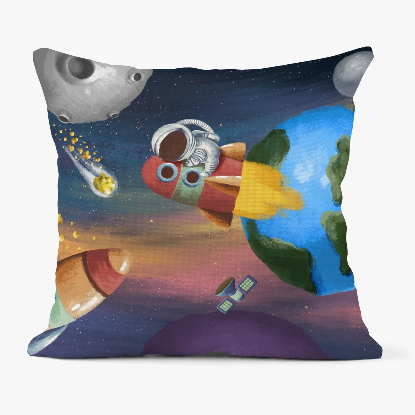 KIDS IN SPACE PERSONALISED SCATTER CUSHION