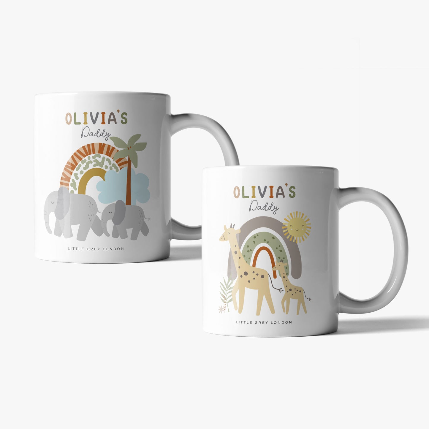 PERSONALISED BABY SAFARI MUGS