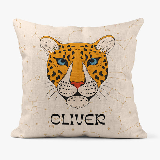 MYSTICAL LEOPARD PERSONALISED SCATTER CUSHION