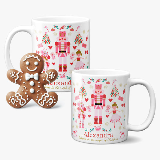 PINK NUTCRACKER PERSONALISED MUG
