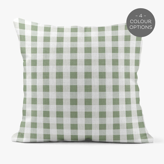 SAFARI TOILE DE JOUY GINGHAM SCATTER CUSHION