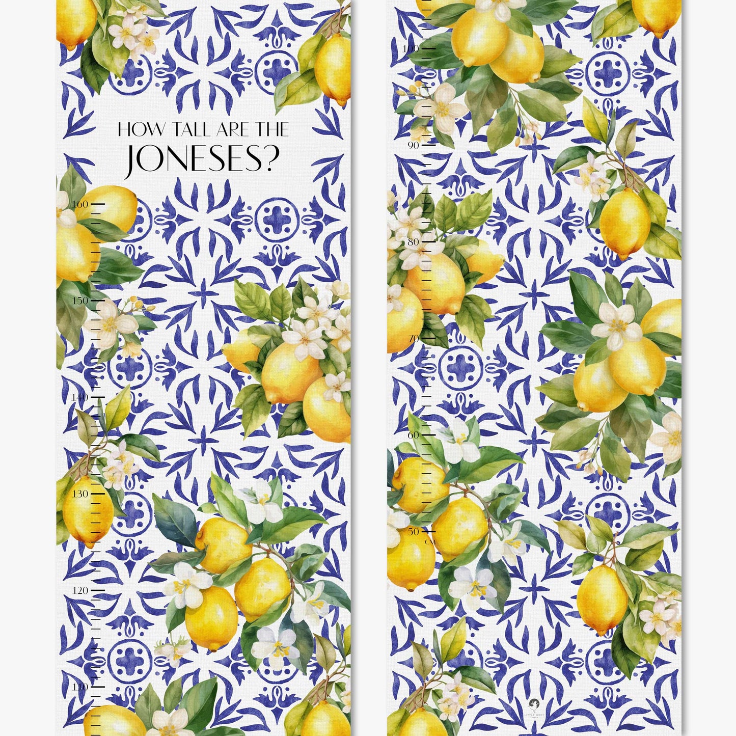 SICILIAN LEMONS PERSONALISED HEIGHT CHART