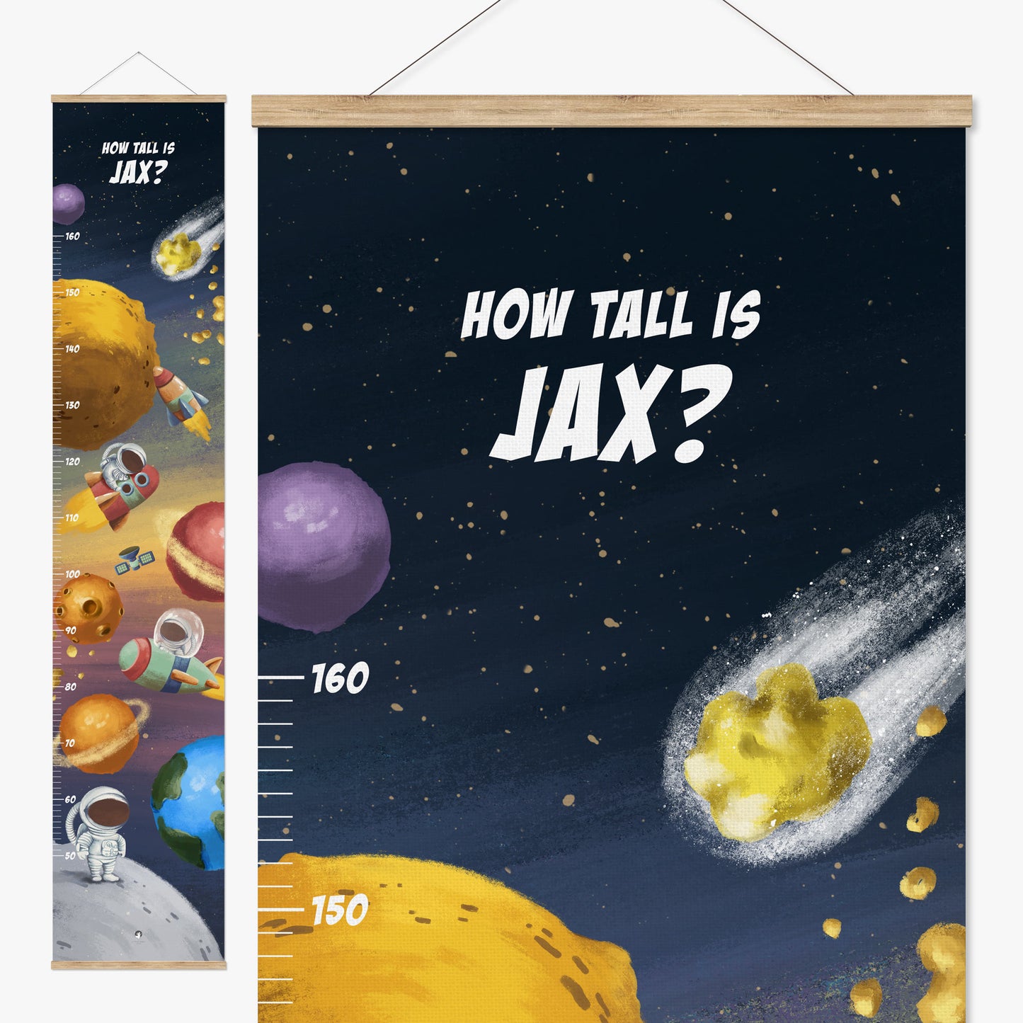 KIDS IN SPACE PERSONALISED HEIGHT CHART