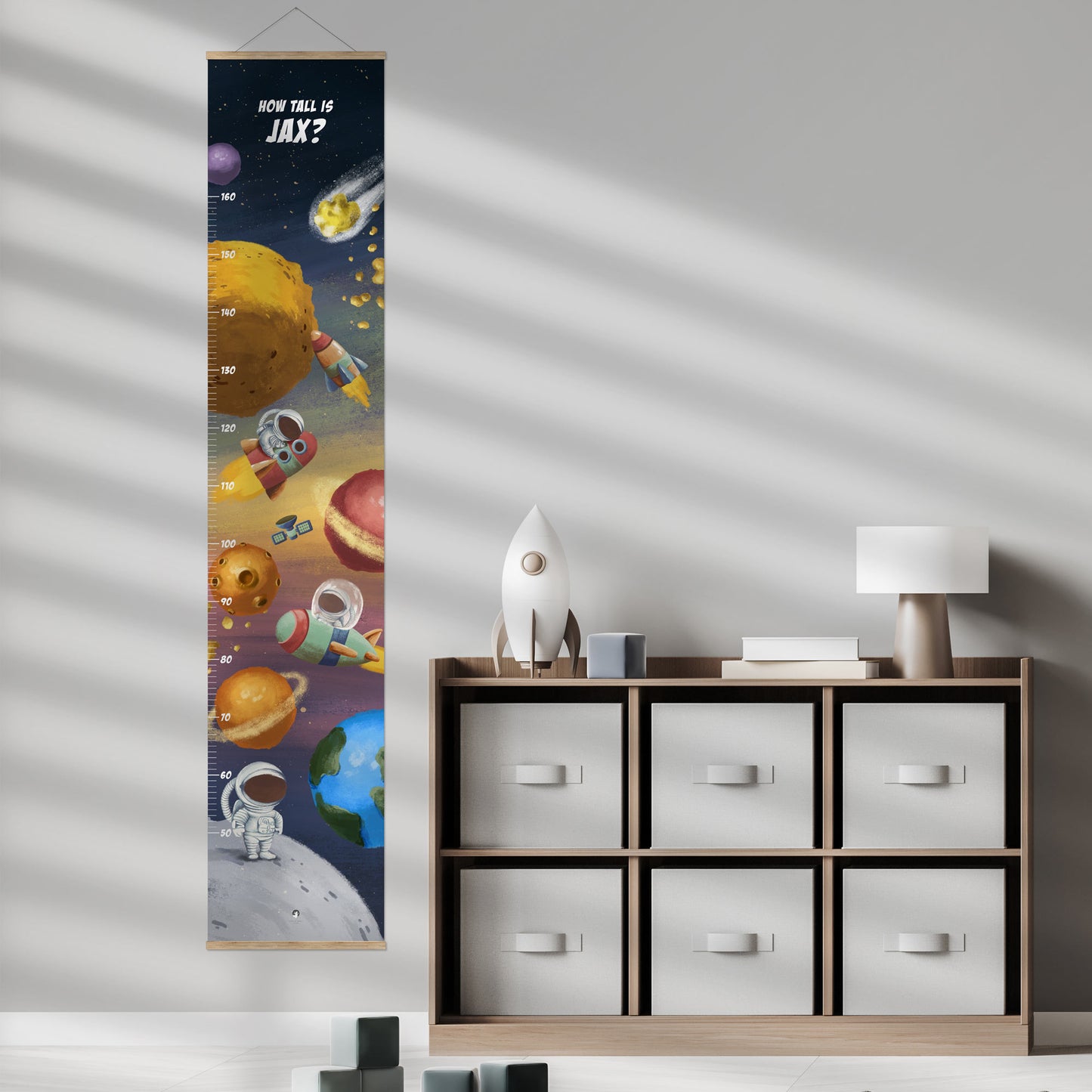 KIDS IN SPACE PERSONALISED HEIGHT CHART