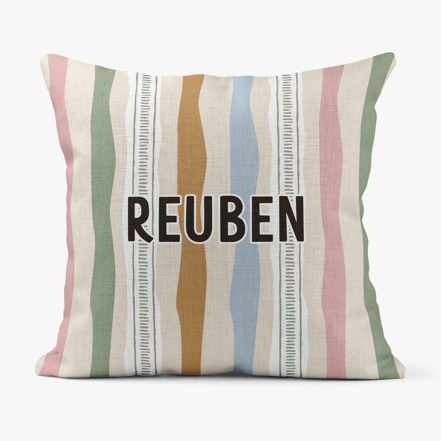 STRIPY SAFARI PERSONALISED SCATTER CUSHION