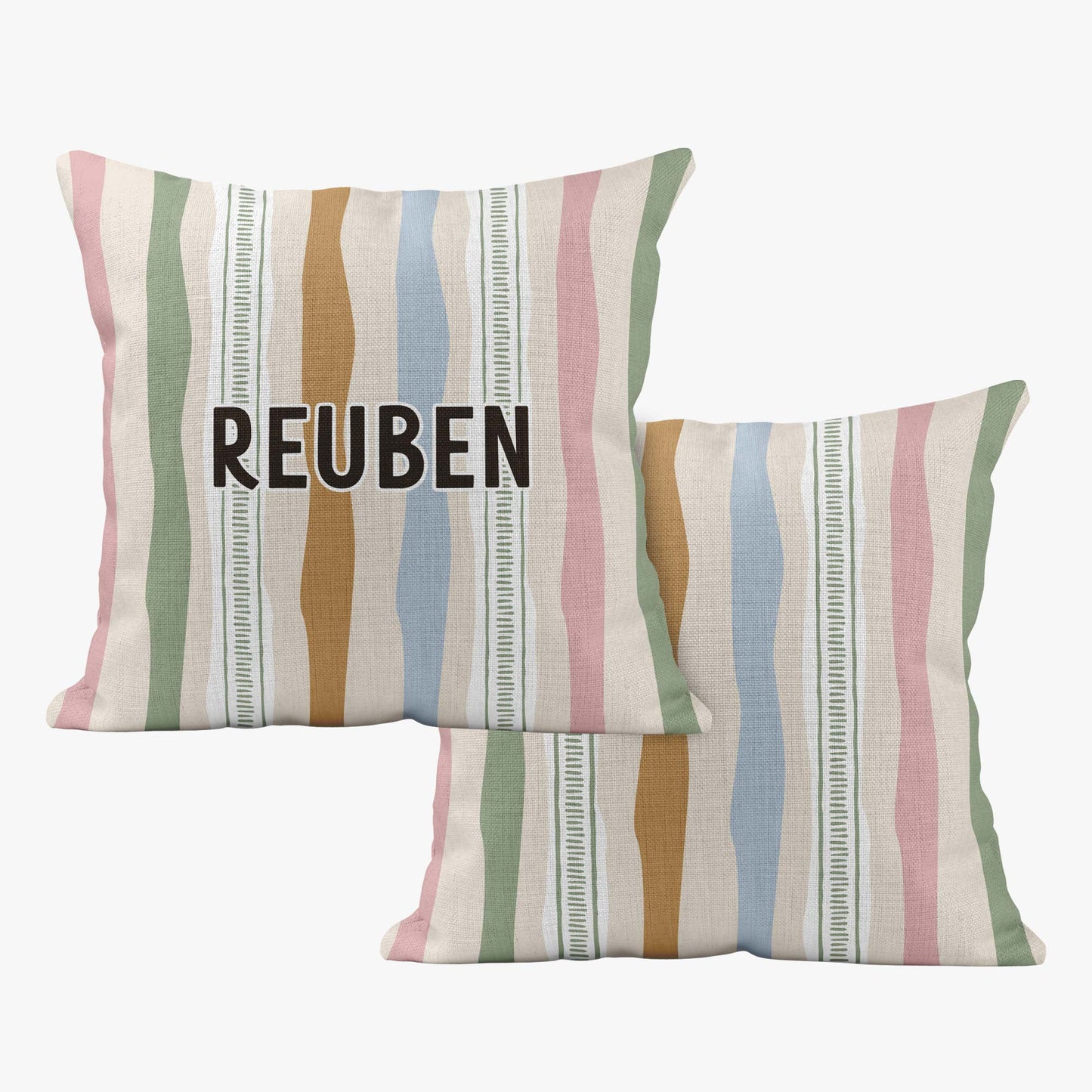 STRIPY SAFARI PERSONALISED SCATTER CUSHION