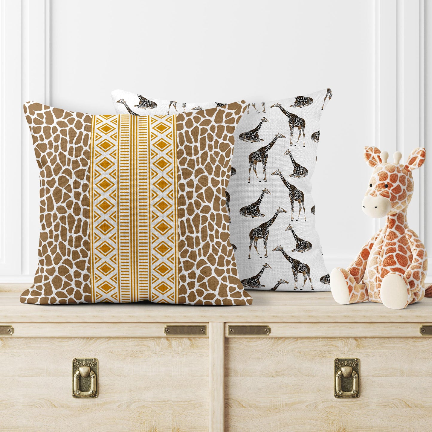 TRIBAL GIRAFFE SCATTER CUSHION