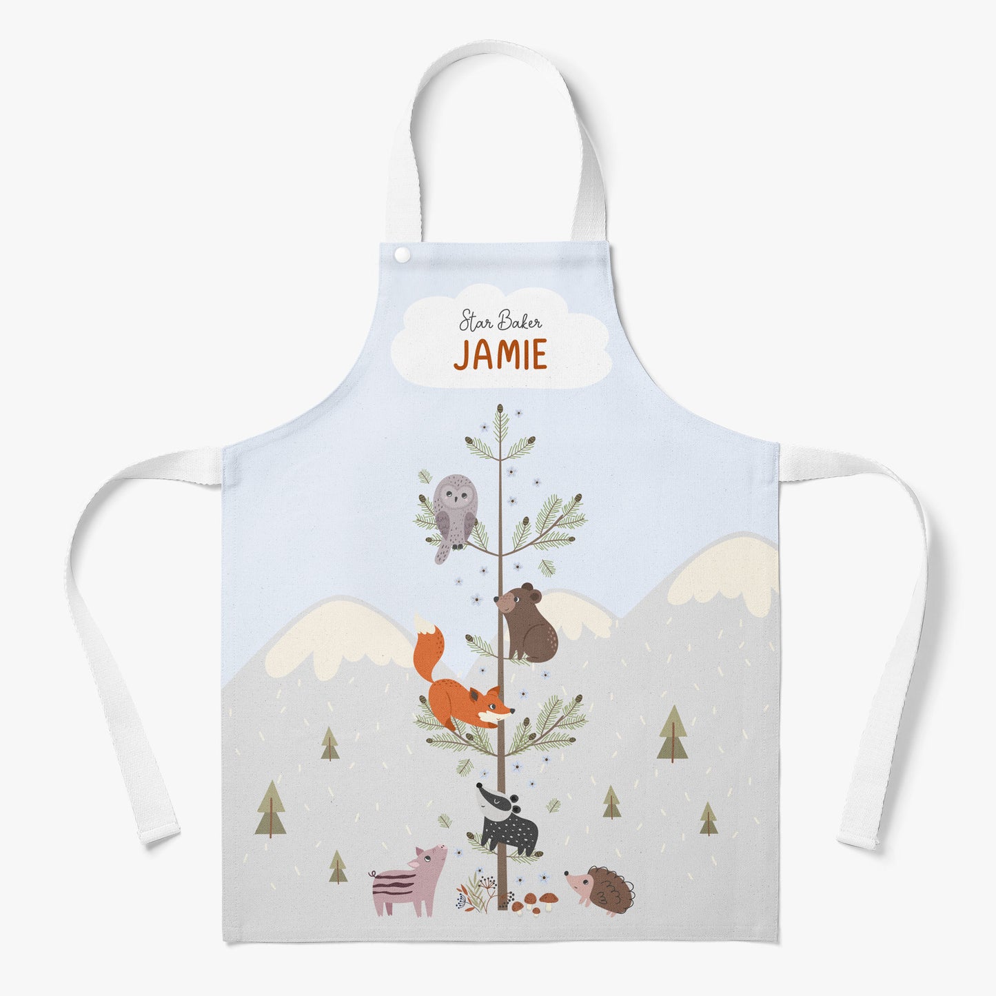 FOREST ANIMALS PERSONALISED KIDS' APRON