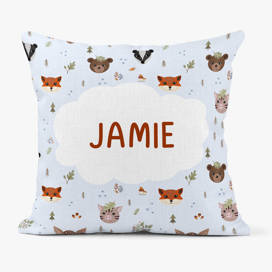 FOREST ANIMALS PERSONALISED SCATTER CUSHION