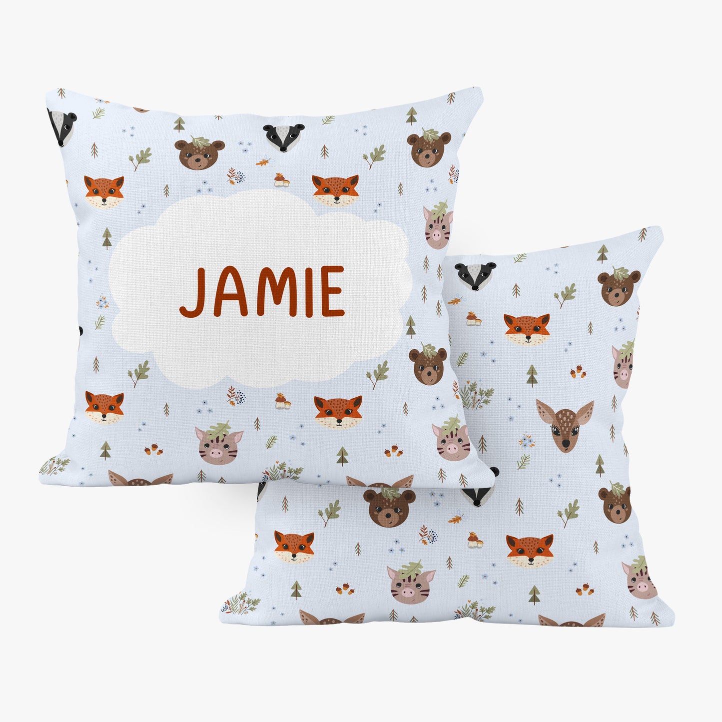 FOREST ANIMALS PERSONALISED SCATTER CUSHION