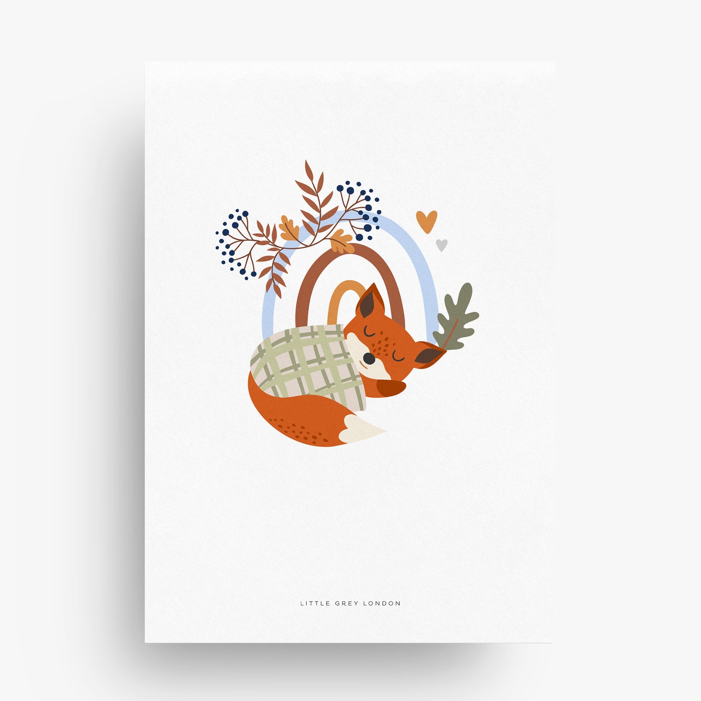 FOREST ANIMALS SET OF THREE PERSONALISED ART PRINTS