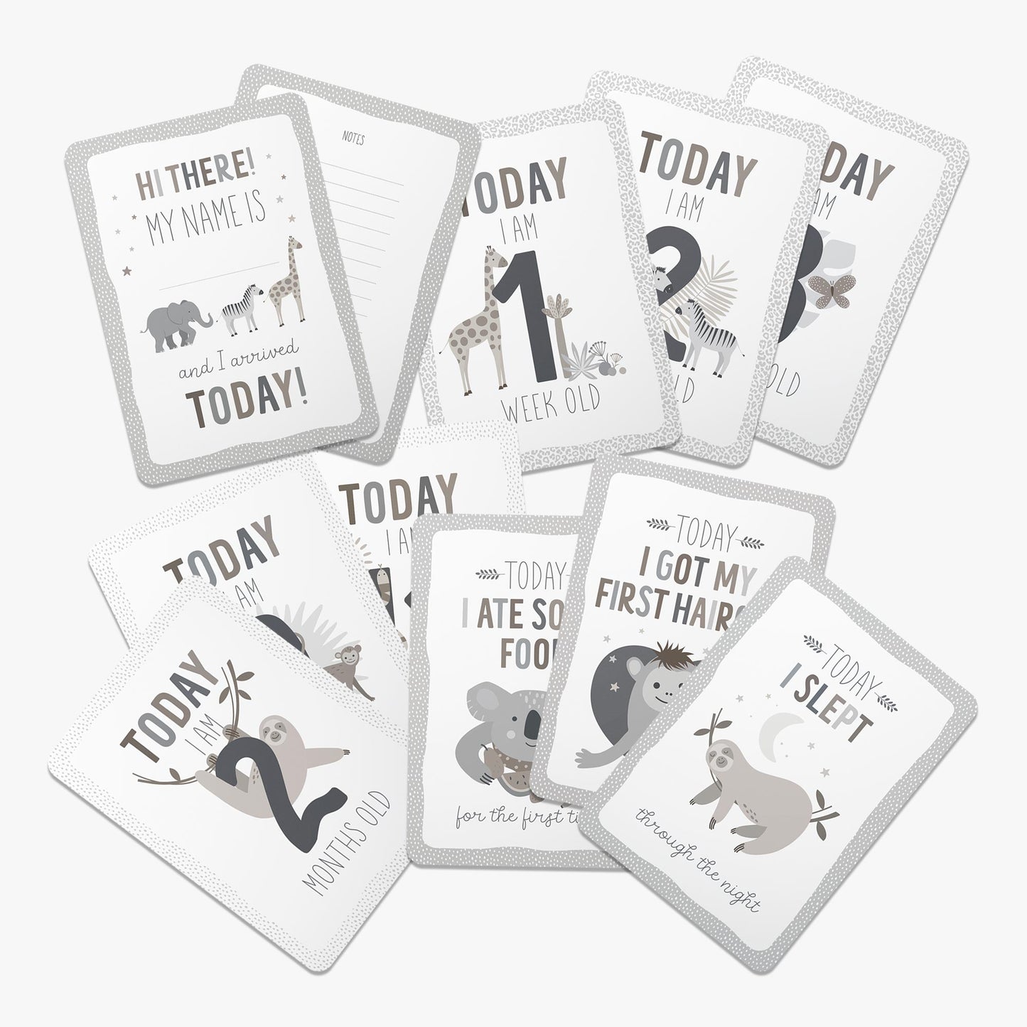 PACK OF 30 BABY MILESTONE & MAGICAL MOMENTS CARDS